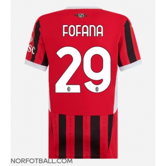 Billige Fotballdrakt AC Milan Youssouf Fofana #29 Replika Hjemmedrakt Dame 2024-25 Kortermet